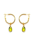 Miriam Peridot Hoop Earrings