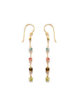 Leah Rainbow Tourmaline Drop Earrings