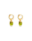 Aria Peridot Huggie Earrings