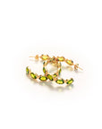 Peridot Medium Hoop Earrings