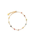 Leah Rainbow Tourmaline Connector Bracelet