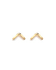Keri Chevron Dainty Studs