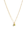 Christine Peridot Charm Pendant Necklace