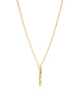 Classic Vertical Zayit Organic Bar Necklace