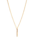 Classic Vertical Zayit Organic Bar Necklace