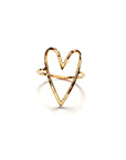 Love Heart 18K Gold Vermeil Ring
