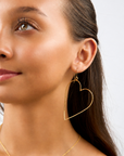Classic Large Heart drop earrings