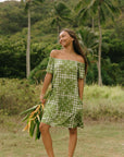 Rissa Dress Hibiscus Hawaiian Quilt