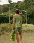 Rissa Dress Hibiscus Hawaiian Quilt