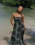 Kiele Maxi Hibiscus Hawaiian Quilt Dress