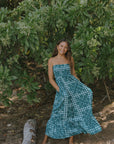 Kiele Maxi Hibiscus Hawaiian Quilt Dress