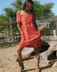 Rissa Dress Hibiscus Hawaiian Quilt