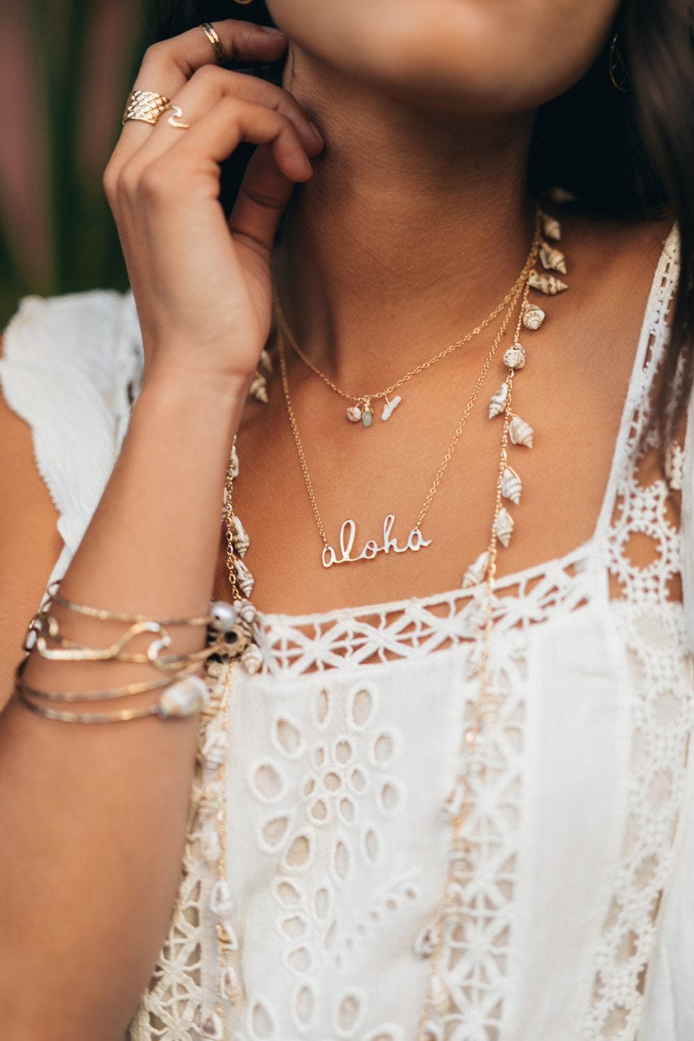 aloha♡ Large Simply Aloha necklace – [ki-ele]