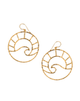 Large Hoop North Shore Sunset Earrings