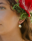 Coco Palm Tree Drop Earrings