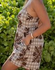 Luna Romper Hibiscus Hawaiian Quilt
