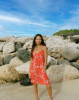 Kirra Short Dress Hibiscus Hawaiian Quilt