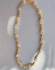 Golden Seashell + Cowrie Lei necklace