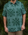 Kaimana Men's Polo Hibiscus Hawaiian Quilt