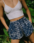 Rissa Shorts Hibiscus Hawaiian Quilt