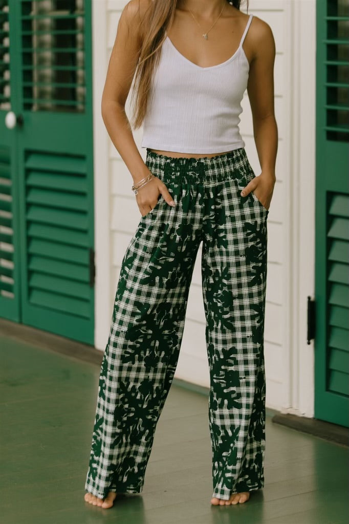 Rissa Pants Hibiscus Hawaiian Quilt – [ki-ele]