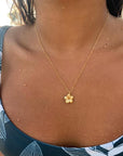 Melia Plumeria Pendant necklace