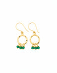 Chelsea Green Onyx Drop Earrings