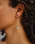Keely Aquamarine Threader Earrings