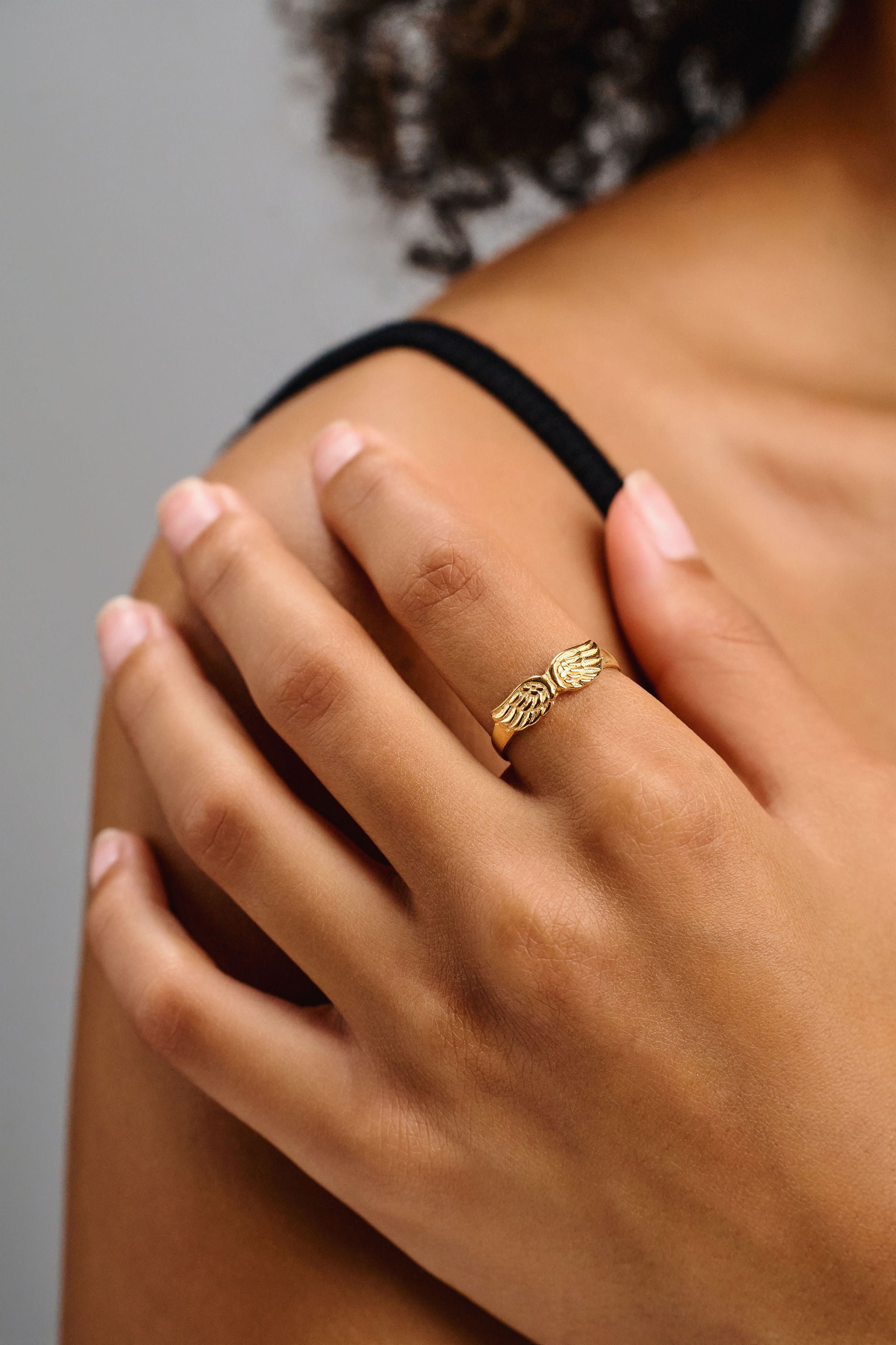 Angelica Angel Wings 18K Gold Vermeil Ring – [ki-ele]