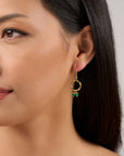 Chelsea Green Onyx Drop Earrings