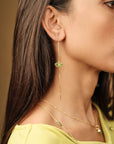 Keely Peridot Threader Earrings