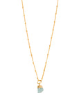 Christine Aquamarine Charm Pendant Necklace