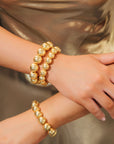 Large Angelina Gold Bead Bracelet