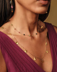 Leah Rainbow Tourmaline Choker Necklace