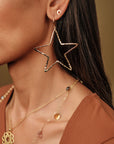 Davina Star + Moon Earrings