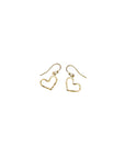 Small Forever Heart drop earrings