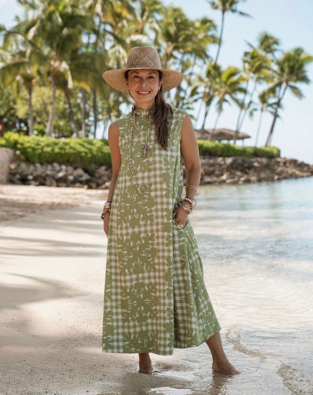 【karan】ハワイアンキルト Kelani Vintage Hibiscus Hawaiian Quilt – [ki-ele]