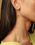 Keely Peridot Threader Earrings