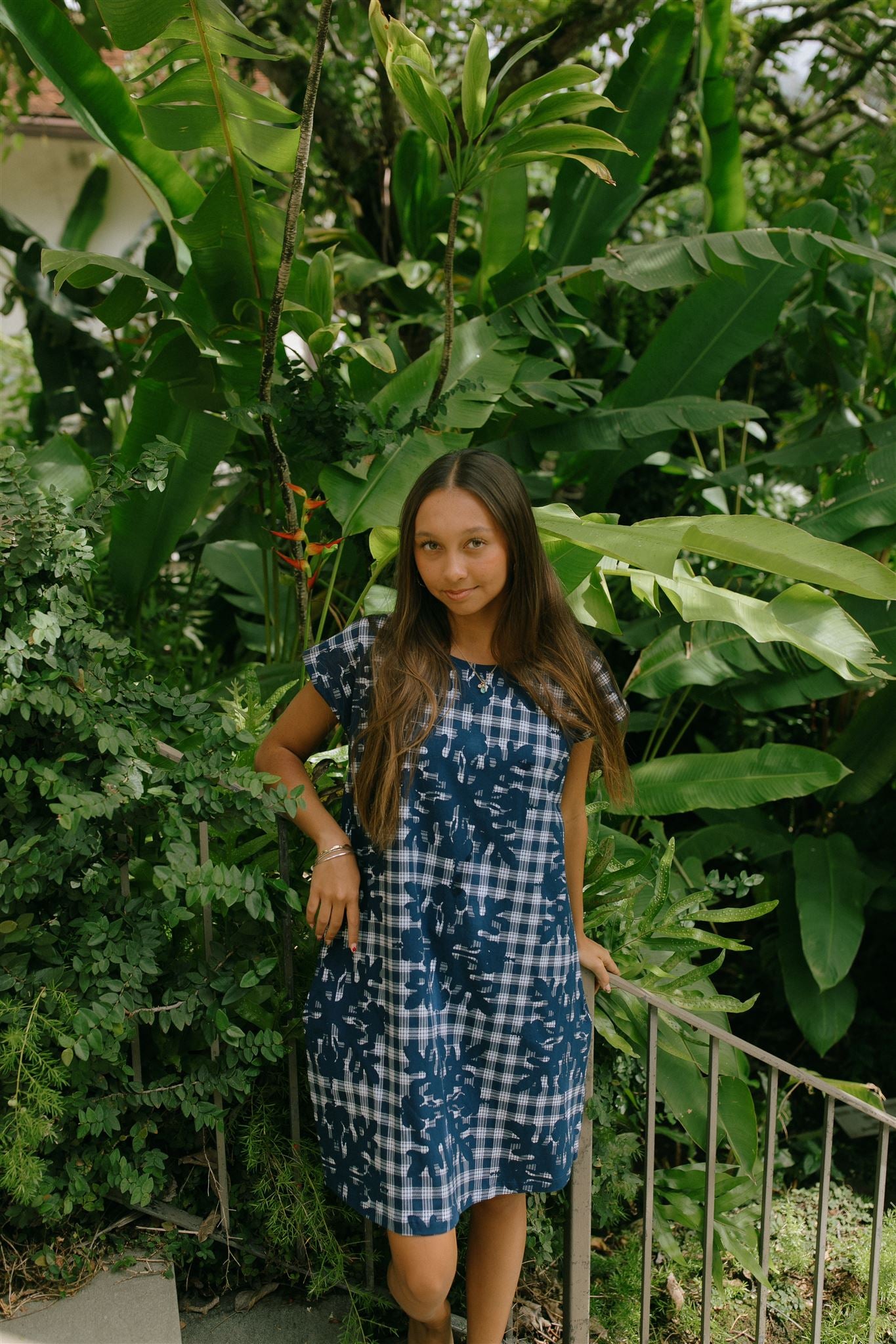 Hannah Dress Hibiscus Hawaiian Quilt