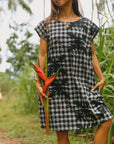 Hannah Dress Heliconia Quilt