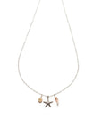 20% to Make-A-Wish Hawaii — Petite Starfish, Coral + Puka Shell Charm necklace