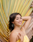 Large Hoop North Shore Sunset Earrings