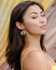 Small Hoop North Shore Sunset Earrings