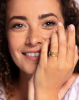 Zelle 18K Gold Vermeil Band Ring