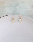 Seafoam Small Classic Heart Drop earrings