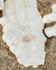 20% to Make-A-Wish Hawaii — Petite Starfish, Coral + Puka Shell Charm necklace