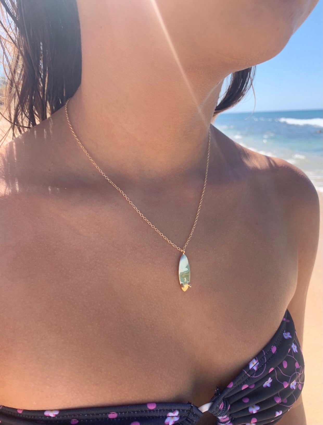 *ONE LEFT Kailani Surfboard necklace