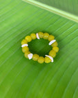 Chartreuse Hawaiian Puka Shells bracelet