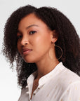 Jacinta Large Round Hoop Earrings