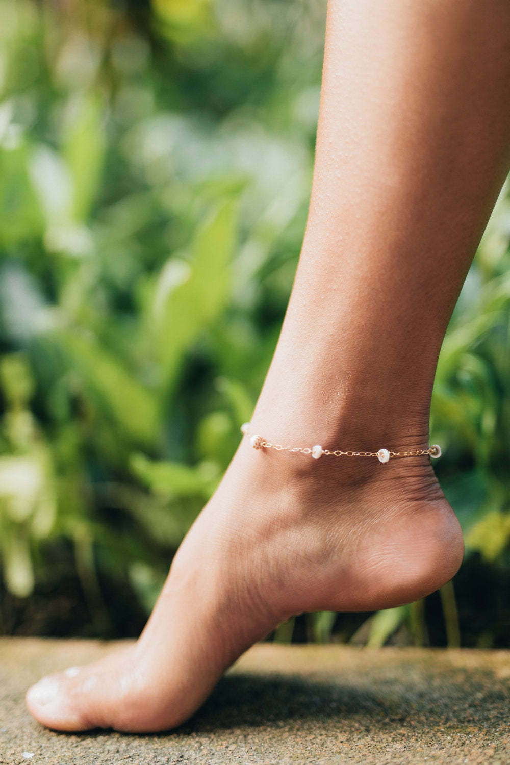 Mini Puka Shell anklet